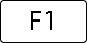 A computer key marked F1.