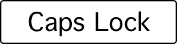 A computer key marked with a the words Caps Lock.