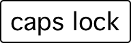 A computer key marked with a the words caps lock.