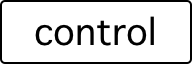 A computer key marked with a the word control.