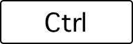 A computer key marked with a the abbreviation Ctrl.