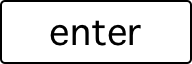 A computer key marked with a the word enter.
