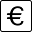 A computer key marked with an European Euro currency symbol.