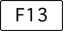 A computer key marked F13.