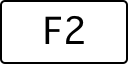 A computer key marked F2.