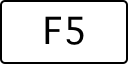 A computer key marked F5.