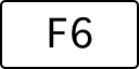A computer key marked F6.