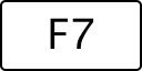A computer key marked F7.