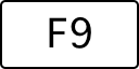 A computer key marked F9.