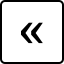 A computer key marked with a left pointing double angle quotation mark.