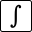 A computer key marked with a Math integral sign.