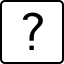 A computer key marked with a question mark.