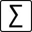 A computer key marked with a Math summation sign.