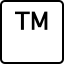 A computer key marked with a trademark sign.