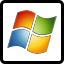 A computer key marked with the Windows logo.